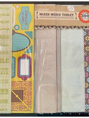 Colorbok Mixed Media Tablet 300-Piece Scrapbook Collection 52707FD